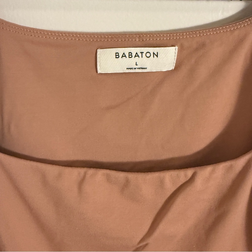 Babaton by Aritzia One Piece Tan Bodysuit Womens Large - Picture 2 of 8